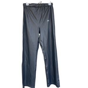 Helly Hansen Pants Mens Small Black Waterproof Polyurethane Rain Gear Outdoor